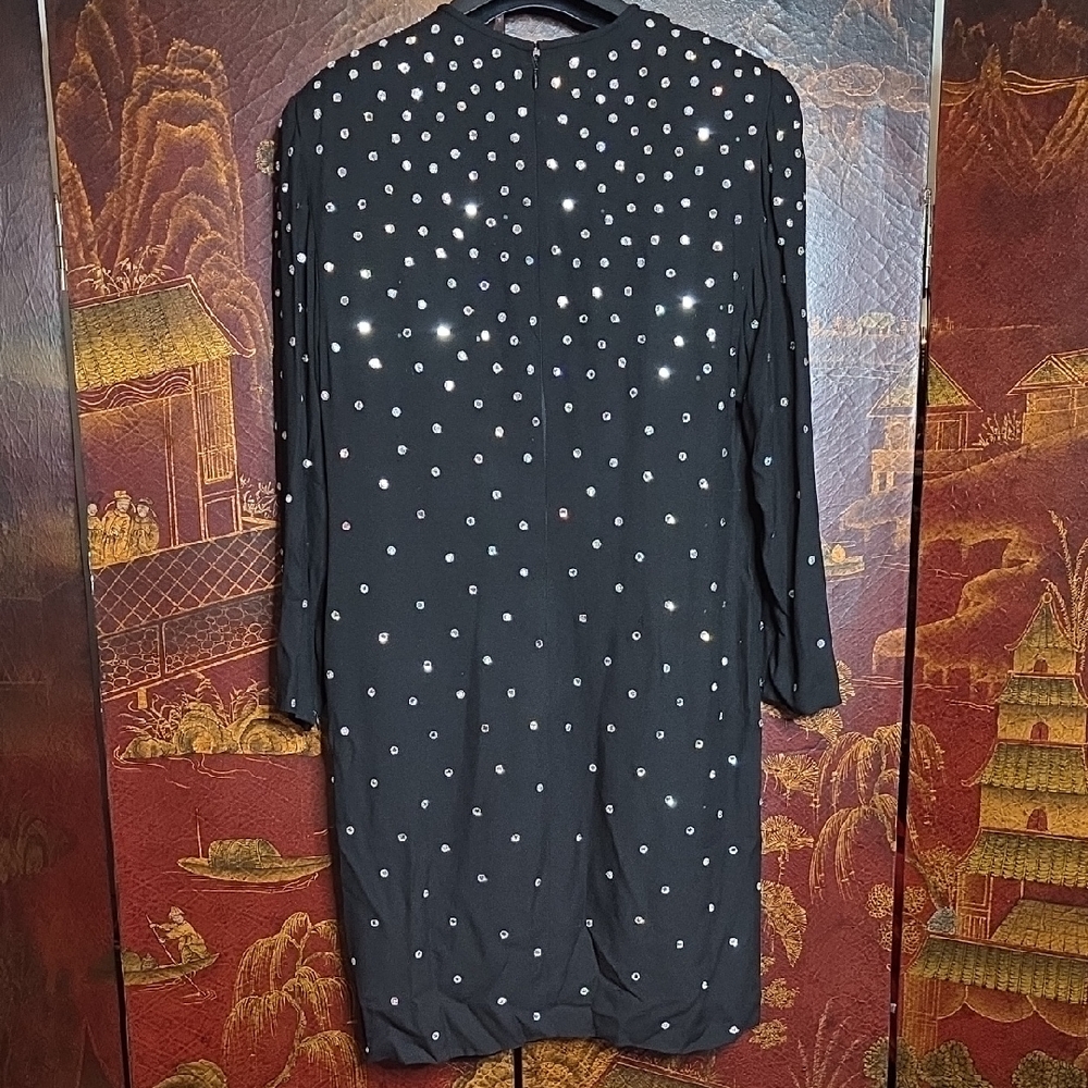 Elegant Black Dress with Sparkling Accents